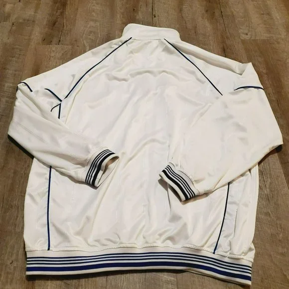 Starbury Men's Medium Basketball/Workout/Streetwear/Active Jacket White/Blue Med - Picture 2 of 8
